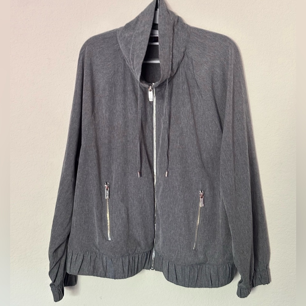 Women's CALVIN KLEIN Gray Lightweight Jacket Size XL